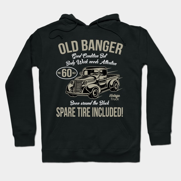 60th Birthday T-Shirt Vintage Old Banger 60 years old Gift Hoodie by Hot food